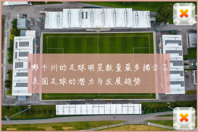哪个州的足球明星数量最多揭示了美国足球的潜力与发展趋势